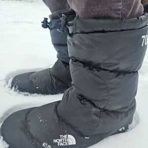 The North Face Nuptse Black Winter Boots